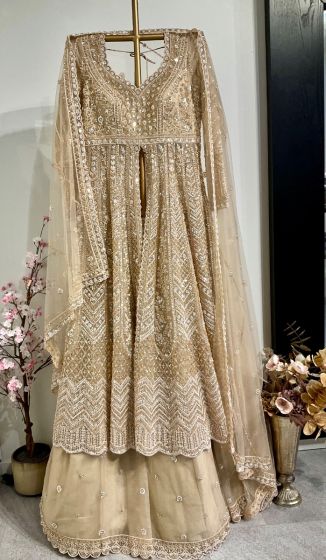 Champion colour front open lehenga 