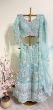 Sky Blue Net Lehenga