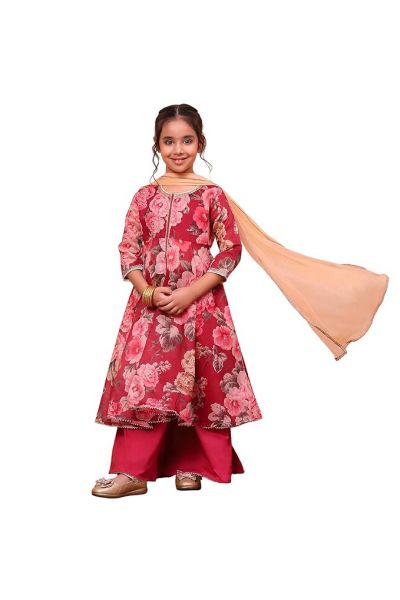 BIBA Girl's Cotton Salwar Suit Sets