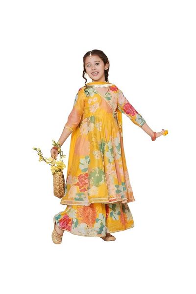 Floral Printed Sharara Dress Set
