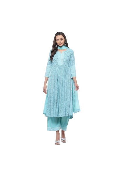 Women Rayon Gathered Suit Set