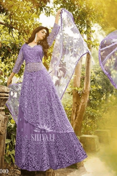 SV Purple Long Dress