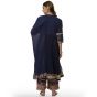 Cotton Anarkali Kurta Palazzo Suit Set