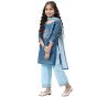 Girls Straight Kurta Palazzo Suit Set