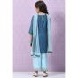 Girls Straight Kurta Palazzo Suit Set