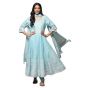 Women Cotton Anarkali Kurta Churidar Suit Set
