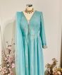 Light blue Front Open Sharara