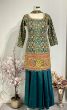 Peacock Green Heavy Zardosy Work Sharara