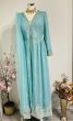 Light blue Front Open Sharara