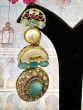 Turquoise stone long hangings