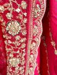 Deep Rani Pink Raw Silk Lehenga