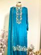 Copper Sulfate Blue silk Sharara