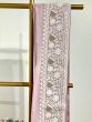 Light lavender chikankari saree