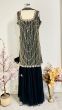 Black Cut Beads Sharara
