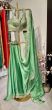 Sage Green Satin Silk Saree