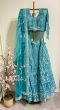 Ananda Blue Net Lehenga 
