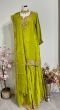 Lime Green Silk  Sharara