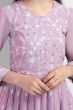 Girl's Georgette Embroidered Salwar Suit Set