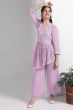 Girl's Georgette Embroidered Salwar Suit Set
