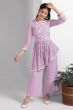 Girl's Georgette Embroidered Salwar Suit Set