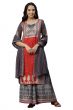Women Rayon Printed Regular Kurta with Culottes and Dupatta