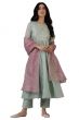 Women's Flared Kota Kurta and Pant with Dupatta Set