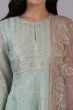 Women's Flared Kota Kurta and Pant with Dupatta Set