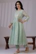 Women's Flared Kota Kurta and Pant with Dupatta Set