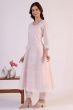 Women's Anarkali Kota Kurta & Straight Pant with Dupatta Set