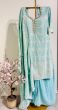 Powder Blue Thread Work Sharara