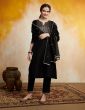 Women's Embroidered Kurta Set with Organza Dupatta