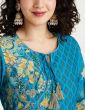 Women Cotton Straight Kurta Slim Pants Suit Set