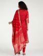 Women Double Layered Kurta Churidar Suit Set
