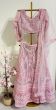 Light  Pink Net Lehenga