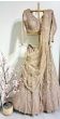 Dark Beige 3D Flower Lehenga