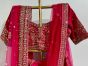 Bright Hot Pink Raw silk  Wedding Lehenga