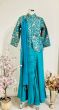 Turkish Blue Peplum Suit