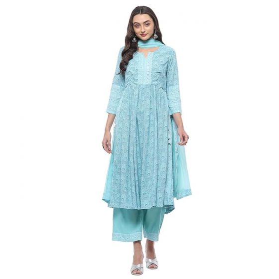 Women Rayon Gathered Suit Set