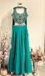 Turkish blue crop top and Sharara